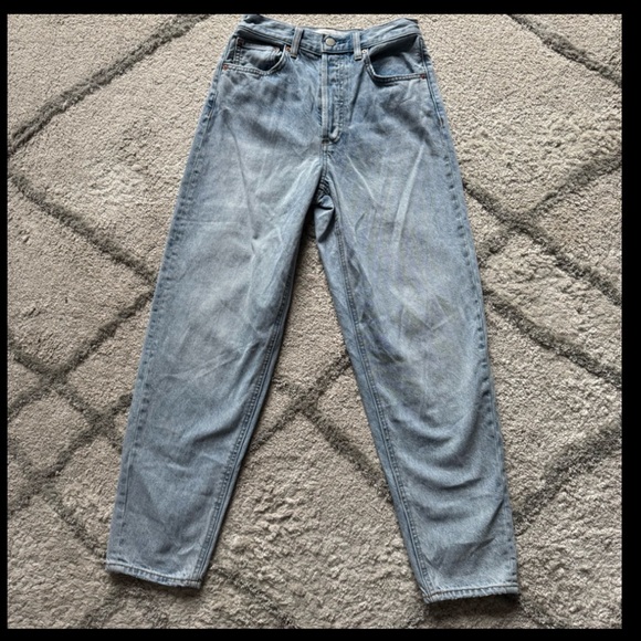 Aritzia Denim Forum jeans the Claudia high rise baggy straight leg 24 - Picture 1 of 13